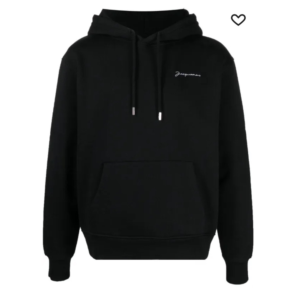 Jacquemus Black Embroidered Hoodie